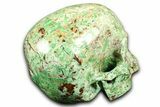 Realistic Green Autumn Jasper Skull #382151-4